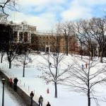 SLEDDING DOWN BASCOM HILL