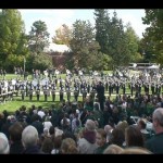 BAND WARM-UP ON ADAM'S FIELD